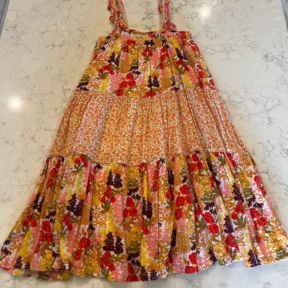 Pink Chicken Vibrant Floral Kids Dress